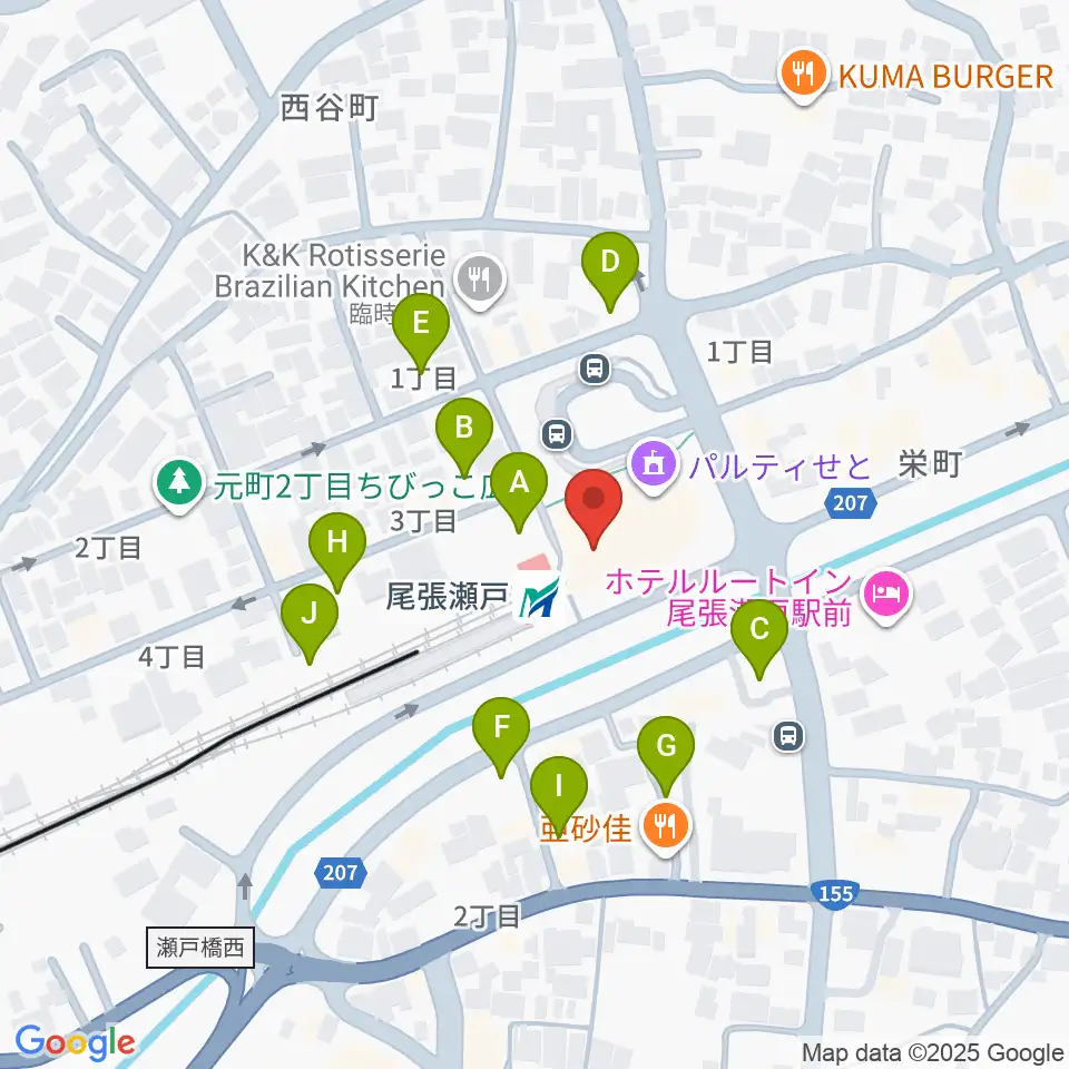 ラジオサンキュー（RADIO SANQ）周辺の駐車場・コインパーキング一覧地図