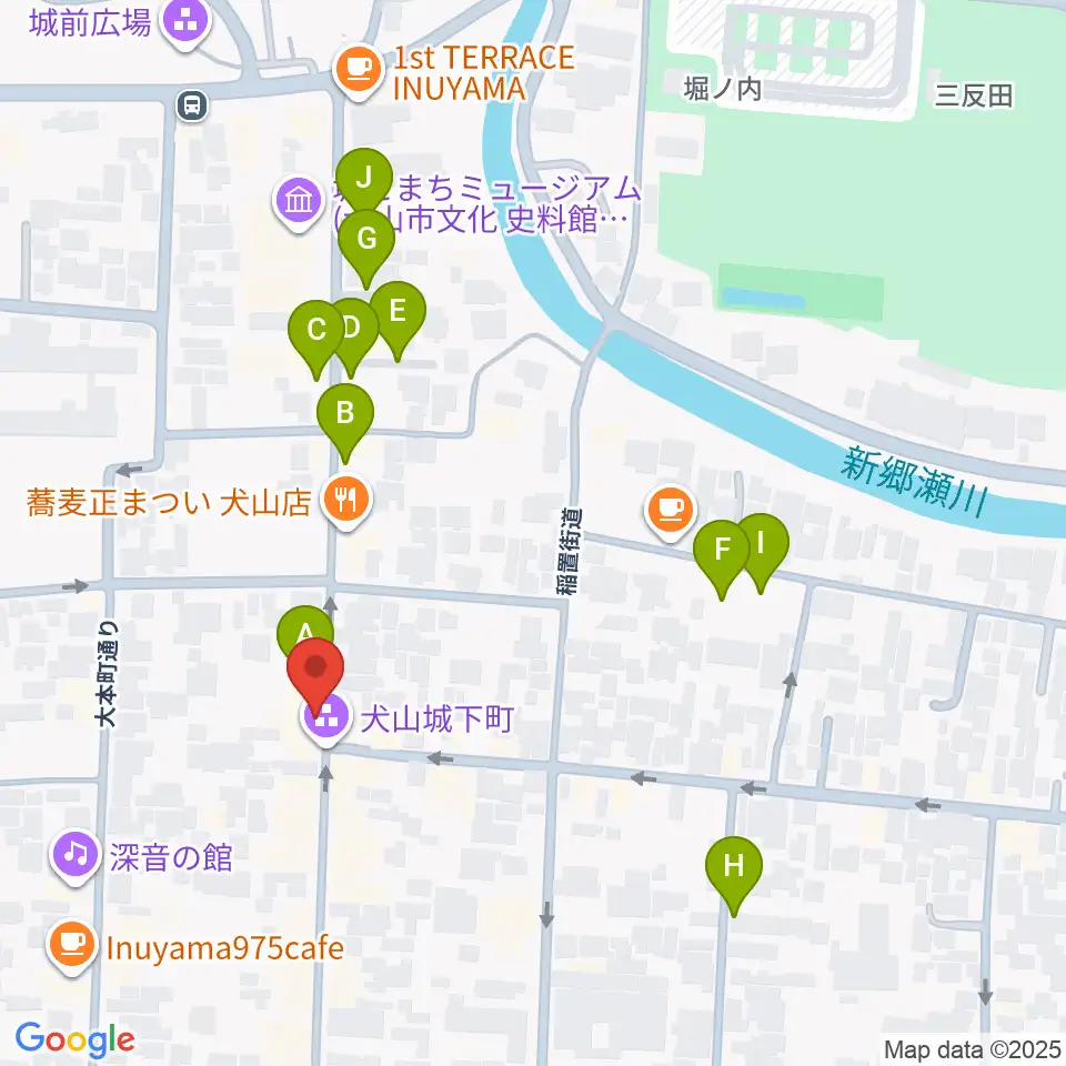 愛知北エフエム放送周辺の駐車場・コインパーキング一覧地図
