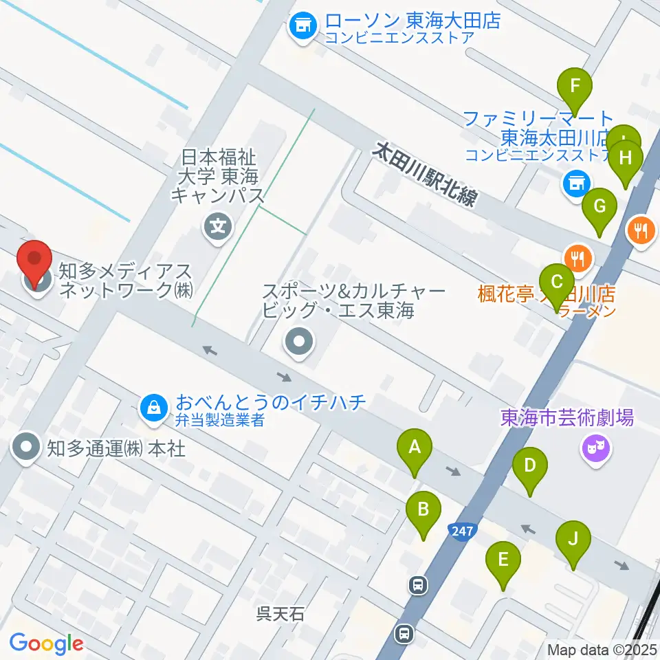 メディアスエフエム周辺の駐車場・コインパーキング一覧地図