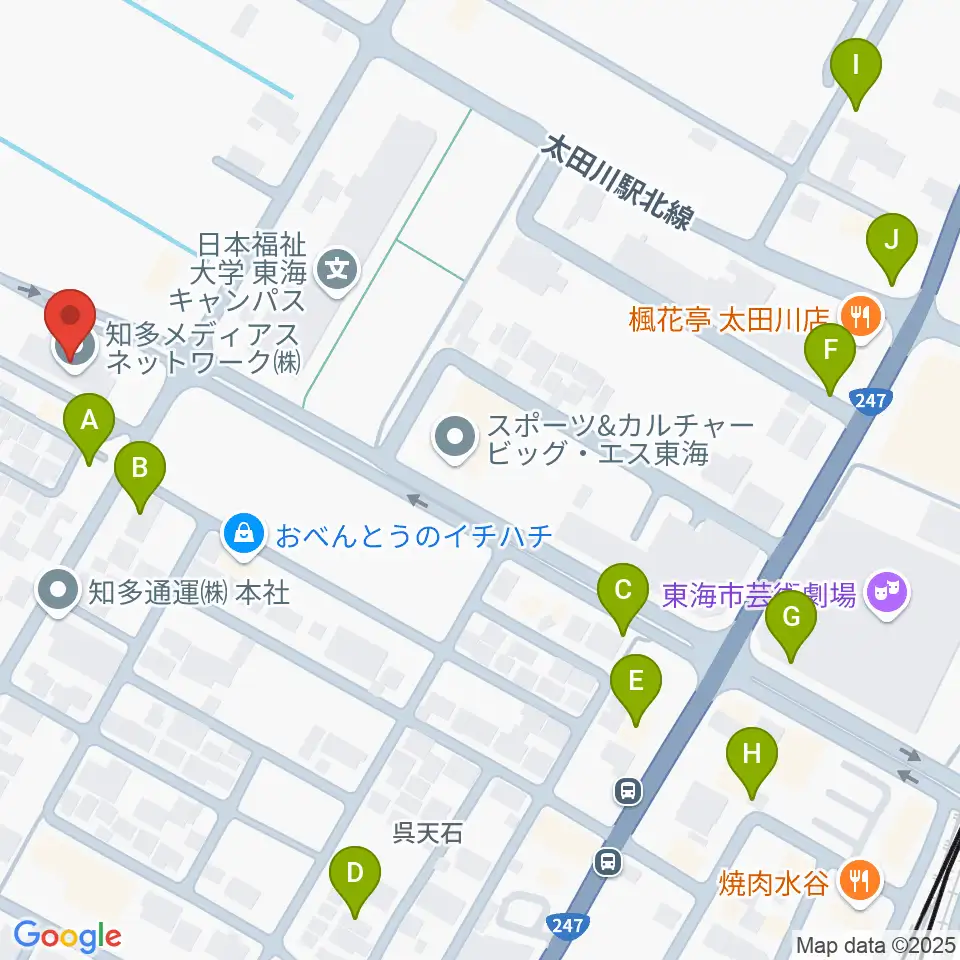 メディアスエフエム周辺の駐車場・コインパーキング一覧地図