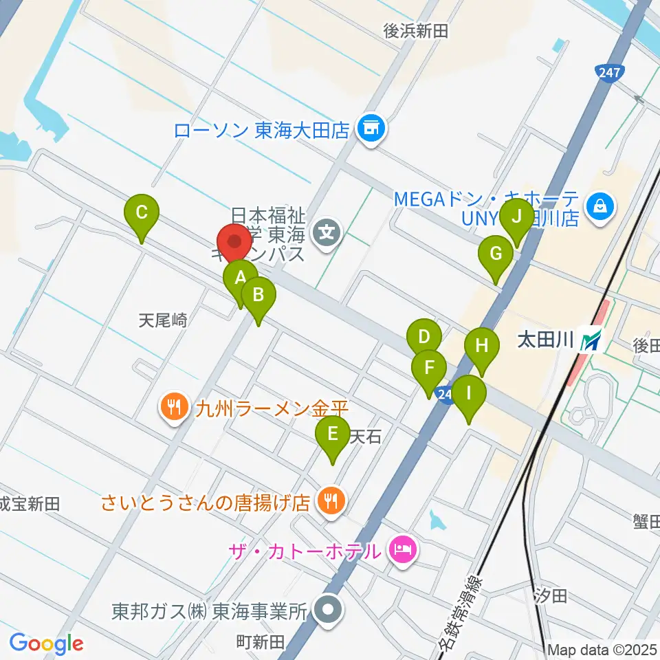 メディアスエフエム周辺の駐車場・コインパーキング一覧地図