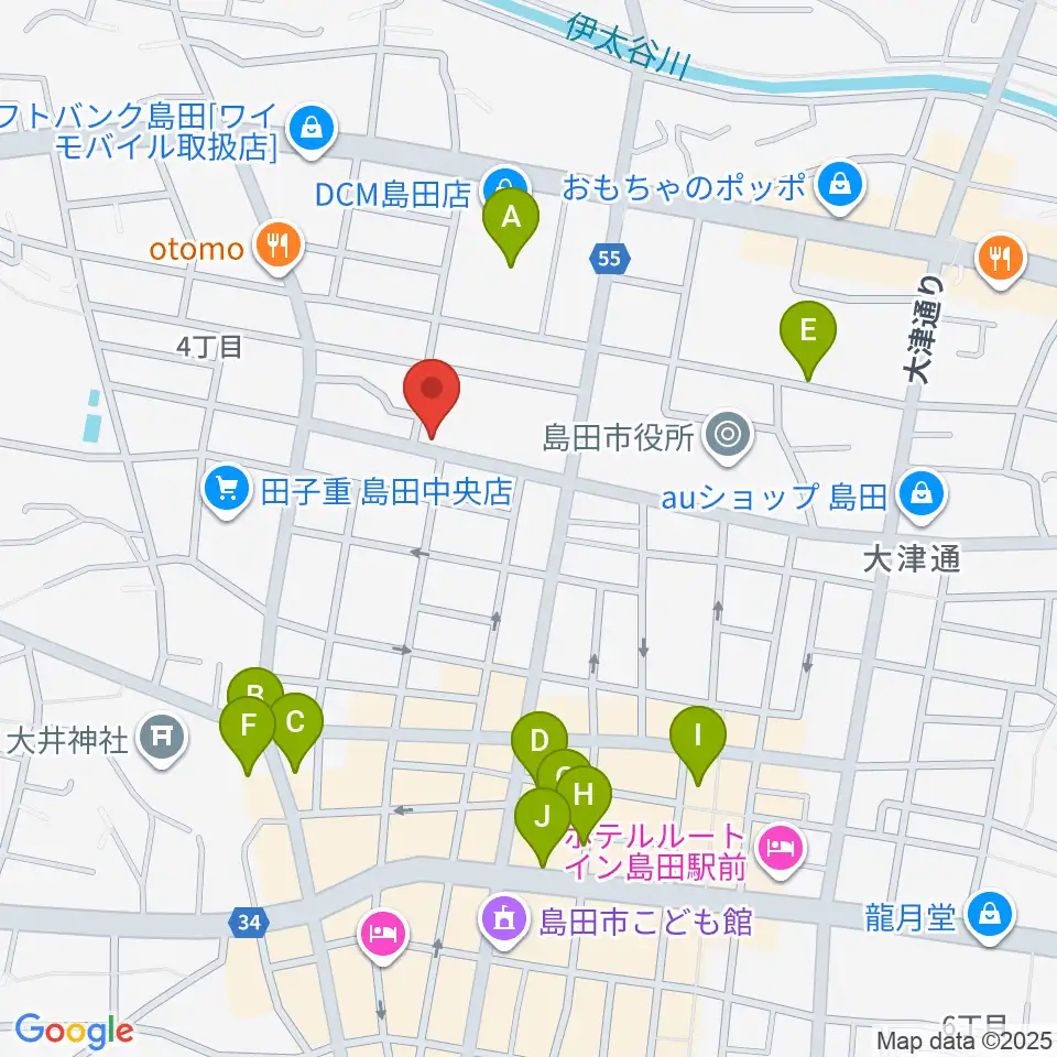 FM島田周辺の駐車場・コインパーキング一覧地図