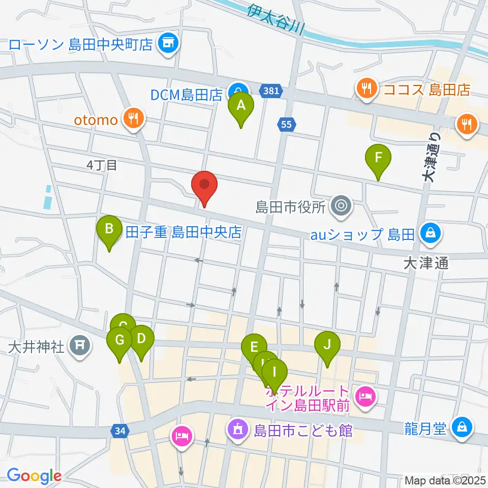 FM島田周辺の駐車場・コインパーキング一覧地図