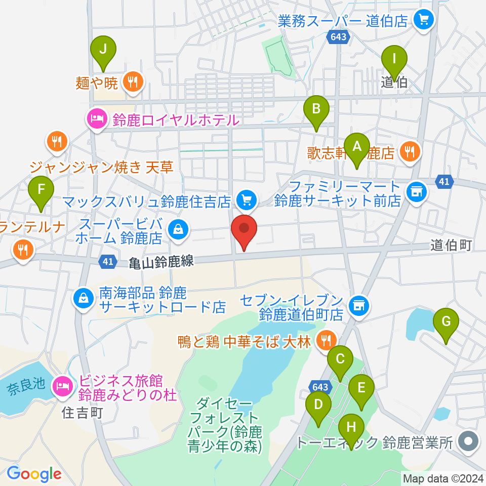 スズカ・ヴォイスFM周辺の駐車場・コインパーキング一覧地図