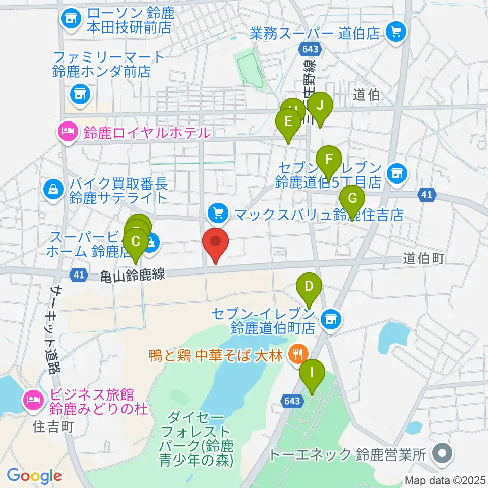 鈴鹿ヴォイスFM周辺の駐車場・コインパーキング一覧地図