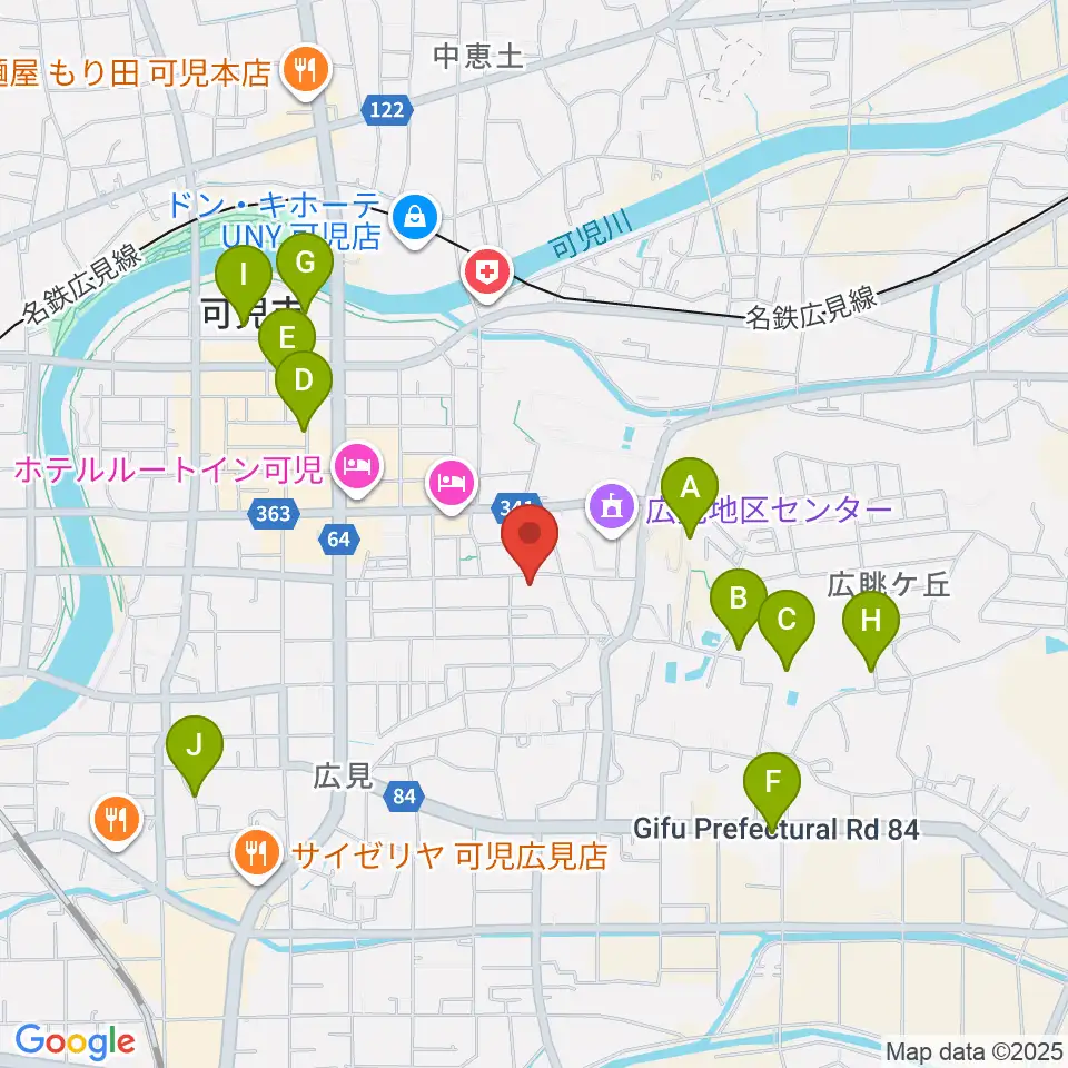 FMらら周辺の駐車場・コインパーキング一覧地図