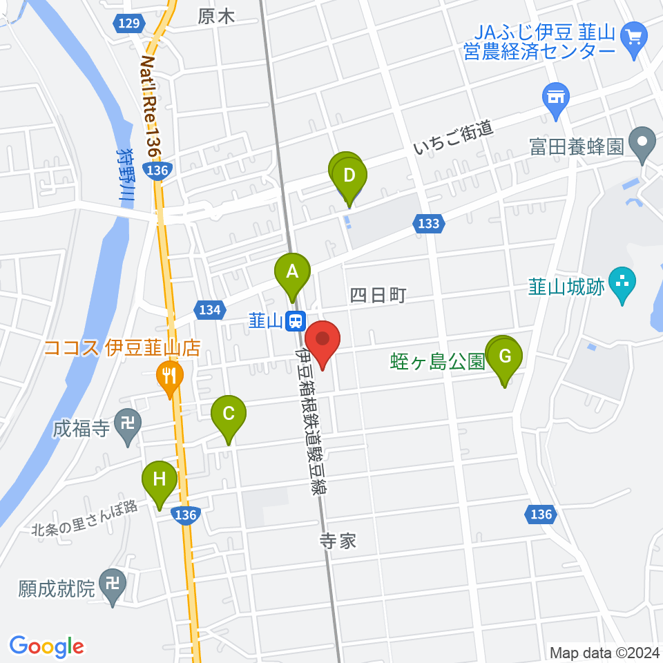 FMいずのくに周辺の駐車場・コインパーキング一覧地図