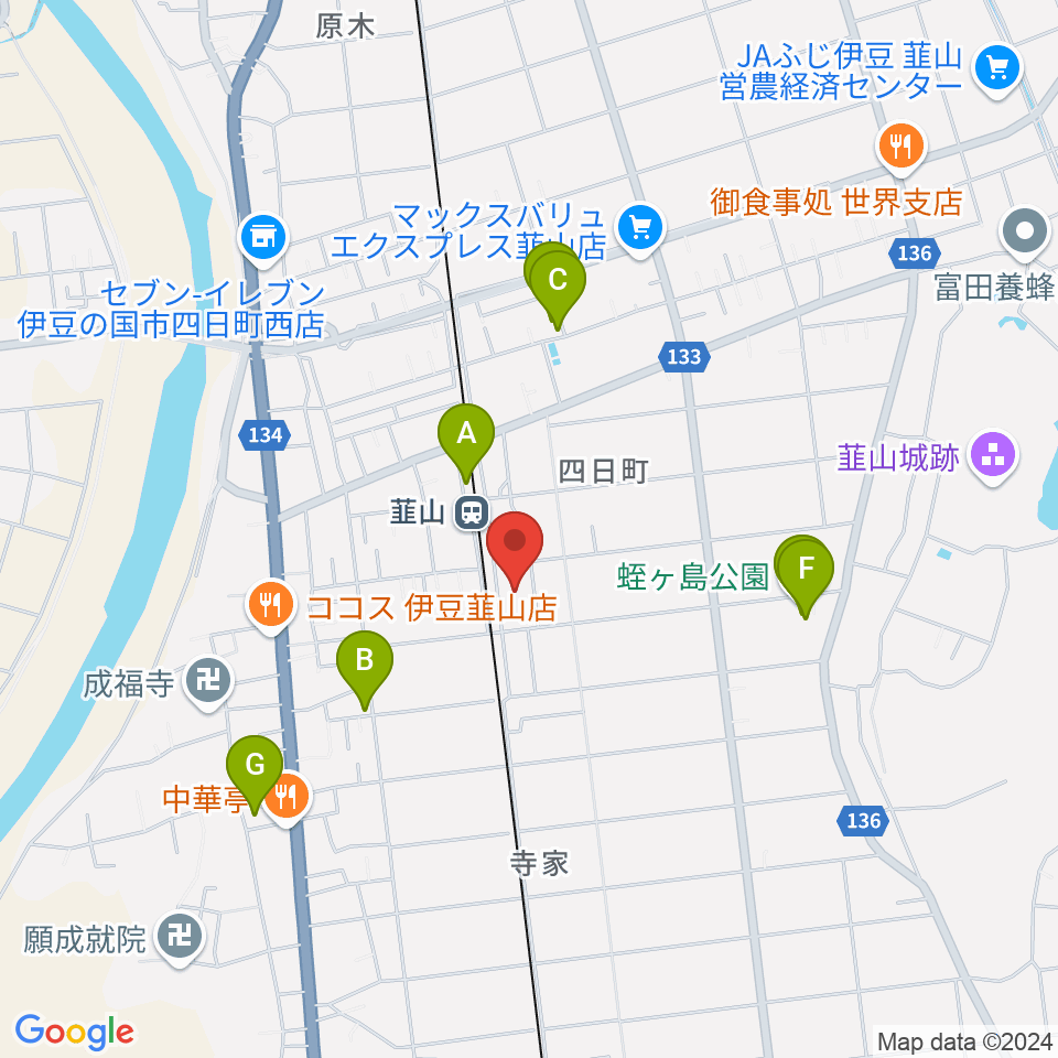 FMいずのくに周辺の駐車場・コインパーキング一覧地図