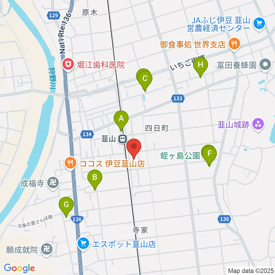 FMいずのくに周辺の駐車場・コインパーキング一覧地図