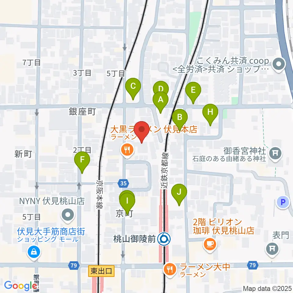 京都リビングエフエム FM845周辺の駐車場・コインパーキング一覧地図