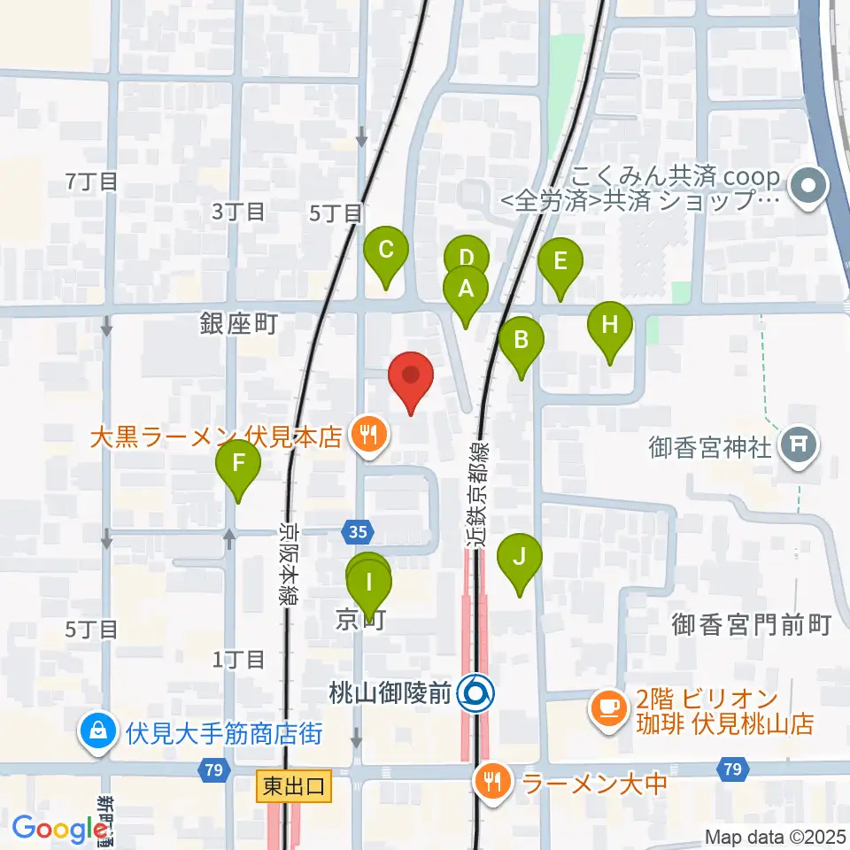 京都リビングエフエム FM845周辺の駐車場・コインパーキング一覧地図