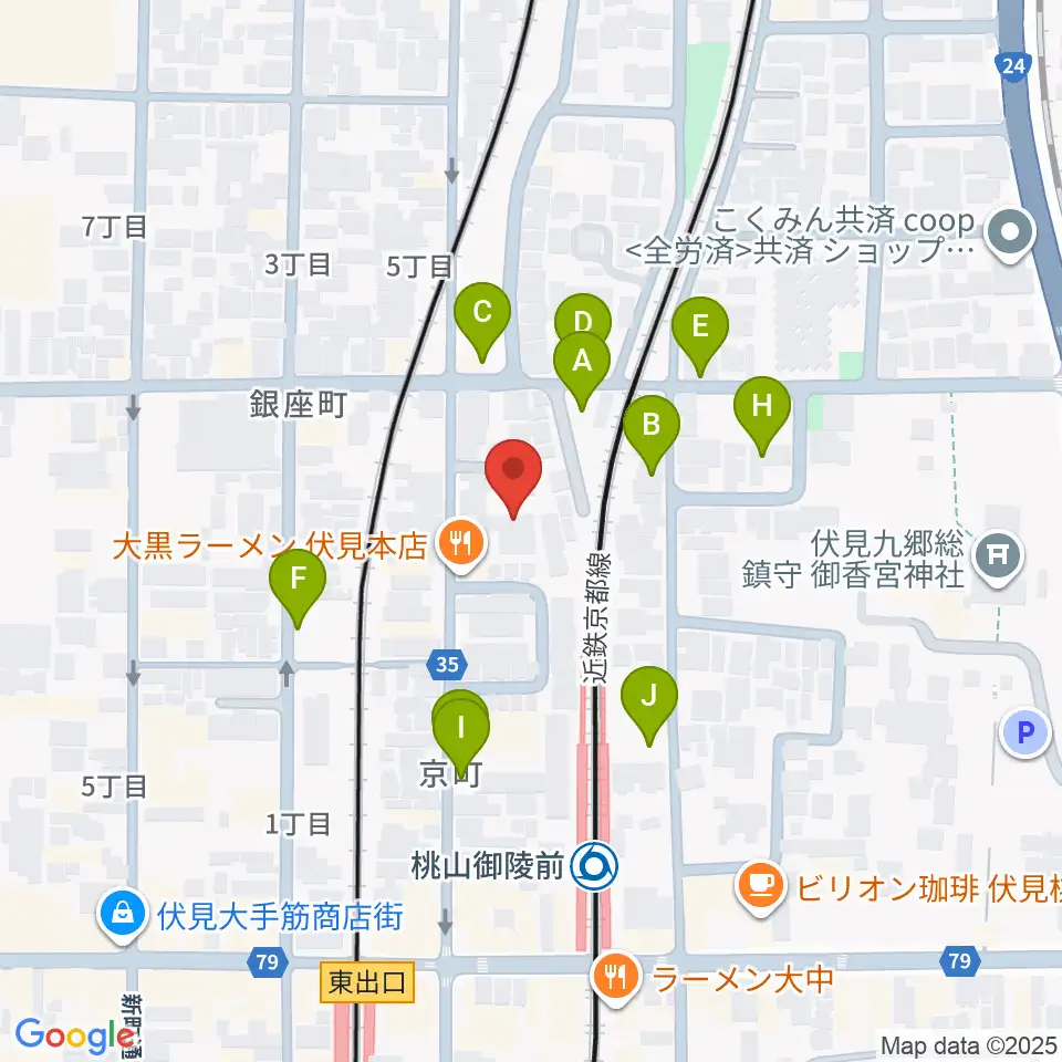 京都リビングエフエム FM845周辺の駐車場・コインパーキング一覧地図