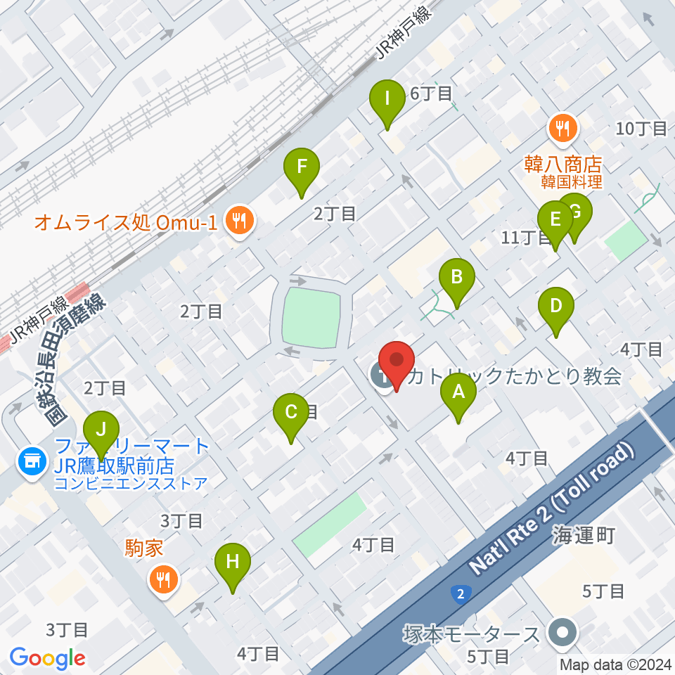 FMわぃわぃ FMYY周辺の駐車場・コインパーキング一覧地図