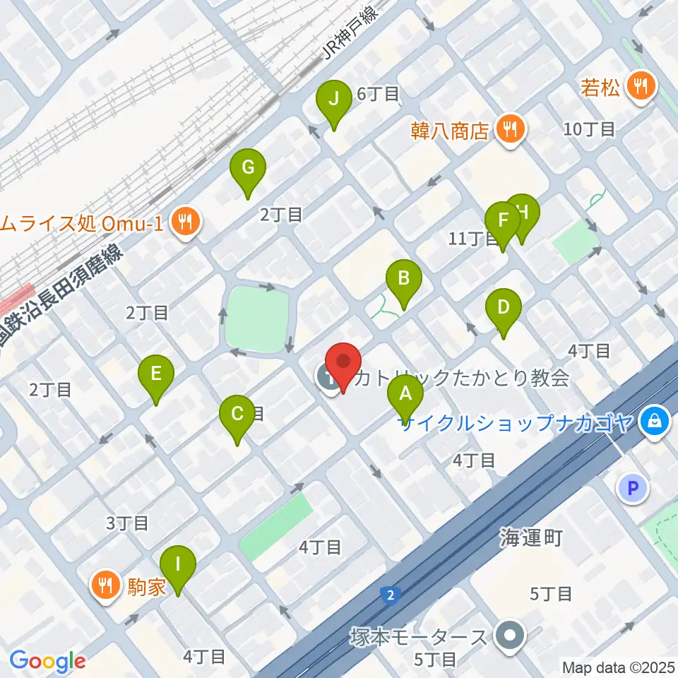 FMわぃわぃ FMYY周辺の駐車場・コインパーキング一覧地図