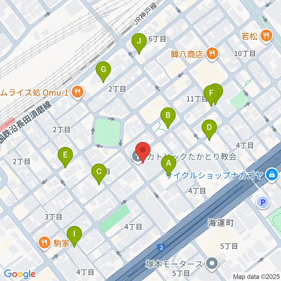 FMわぃわぃ FMYY周辺の駐車場・コインパーキング一覧地図