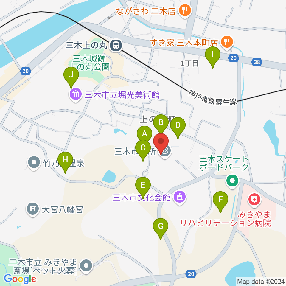 エフエムみっきぃ周辺の駐車場・コインパーキング一覧地図