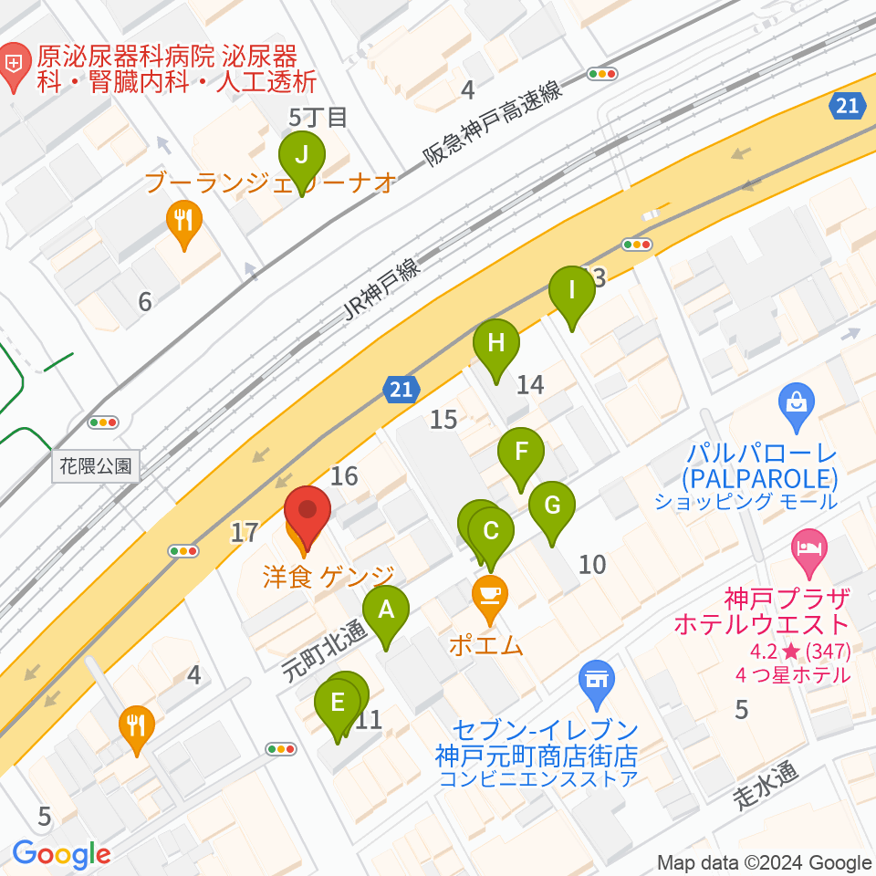 FM MOOV周辺の駐車場・コインパーキング一覧地図