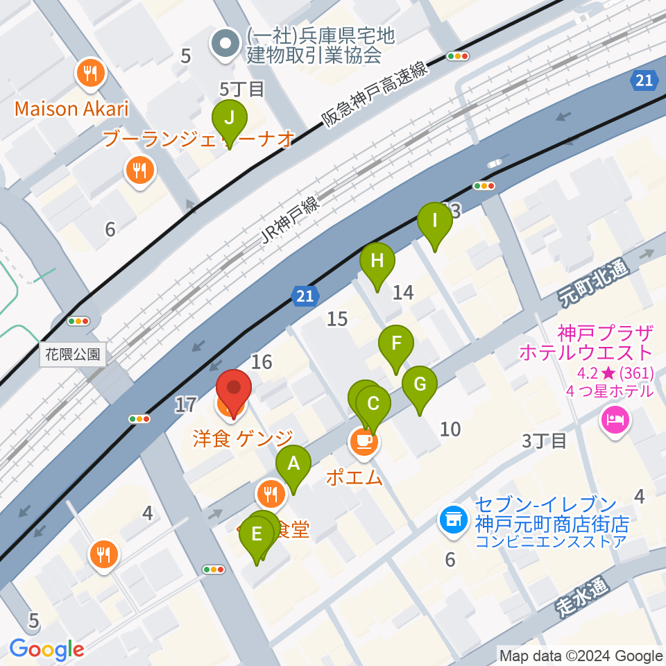 FM MOOV周辺の駐車場・コインパーキング一覧地図