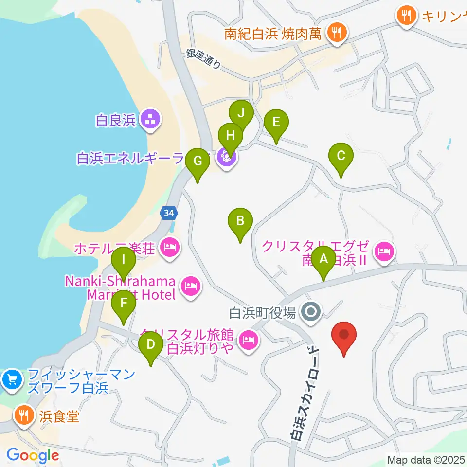 南紀白浜FMビーチステーション周辺の駐車場・コインパーキング一覧地図