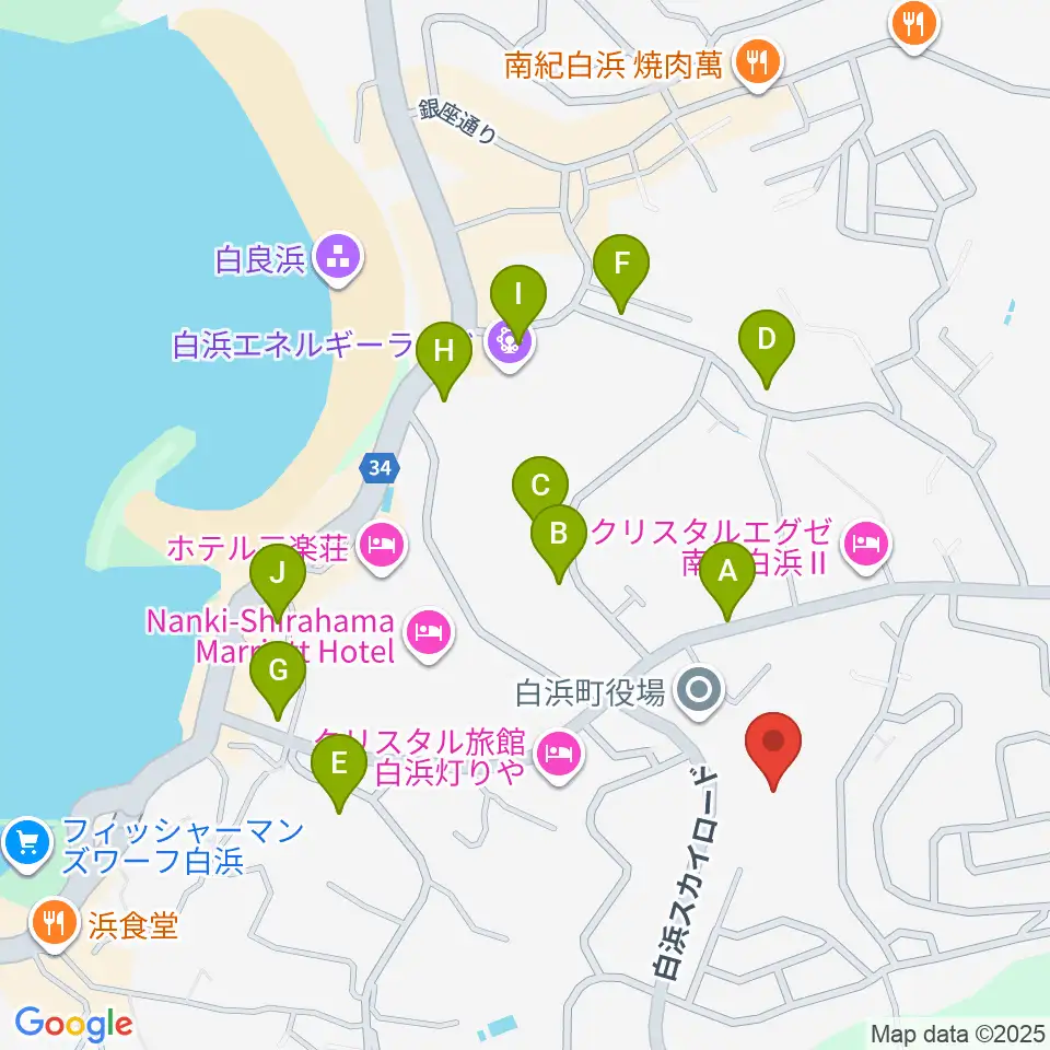 南紀白浜FMビーチステーション周辺の駐車場・コインパーキング一覧地図