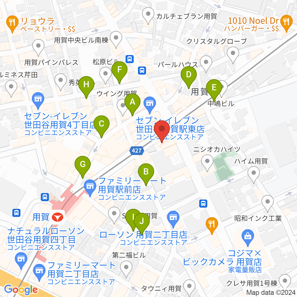 用賀キンのツボ周辺の駐車場・コインパーキング一覧地図