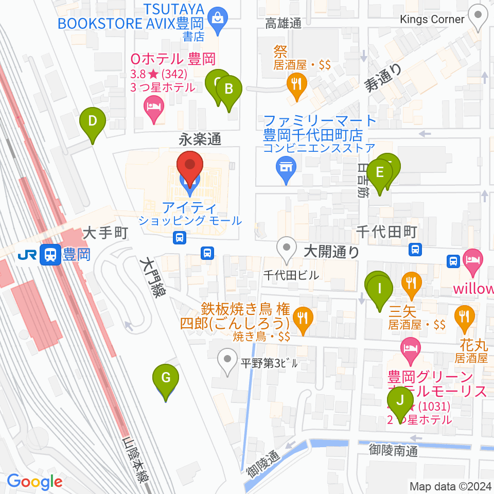 FM JUNGLE周辺の駐車場・コインパーキング一覧地図