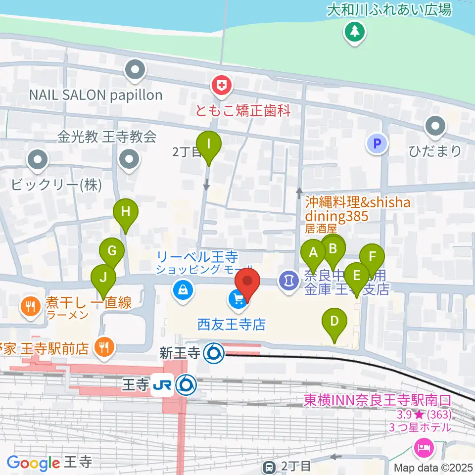 FMハイホー周辺の駐車場・コインパーキング一覧地図