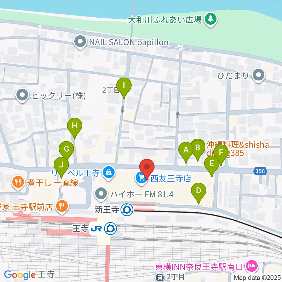 FMハイホー周辺の駐車場・コインパーキング一覧地図