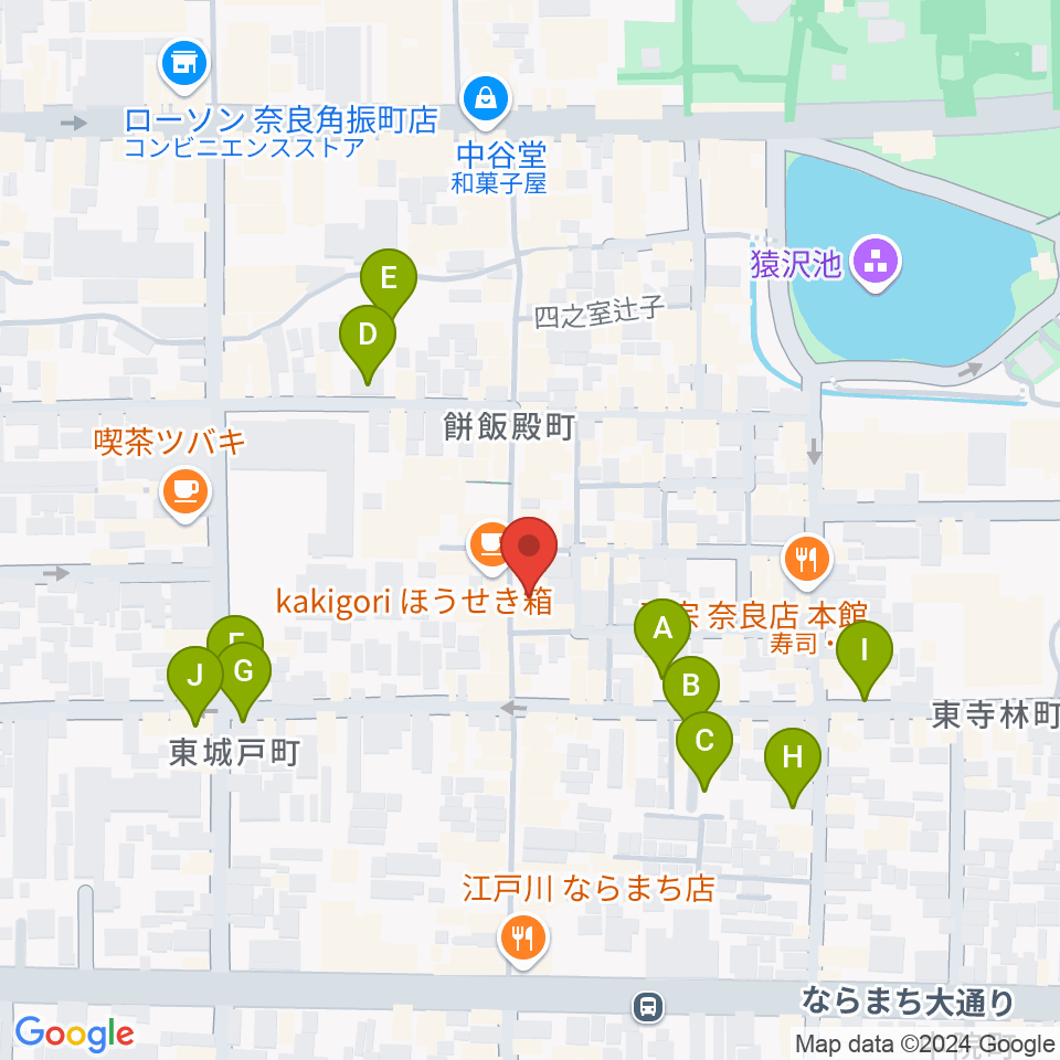 ならどっとFM周辺の駐車場・コインパーキング一覧地図