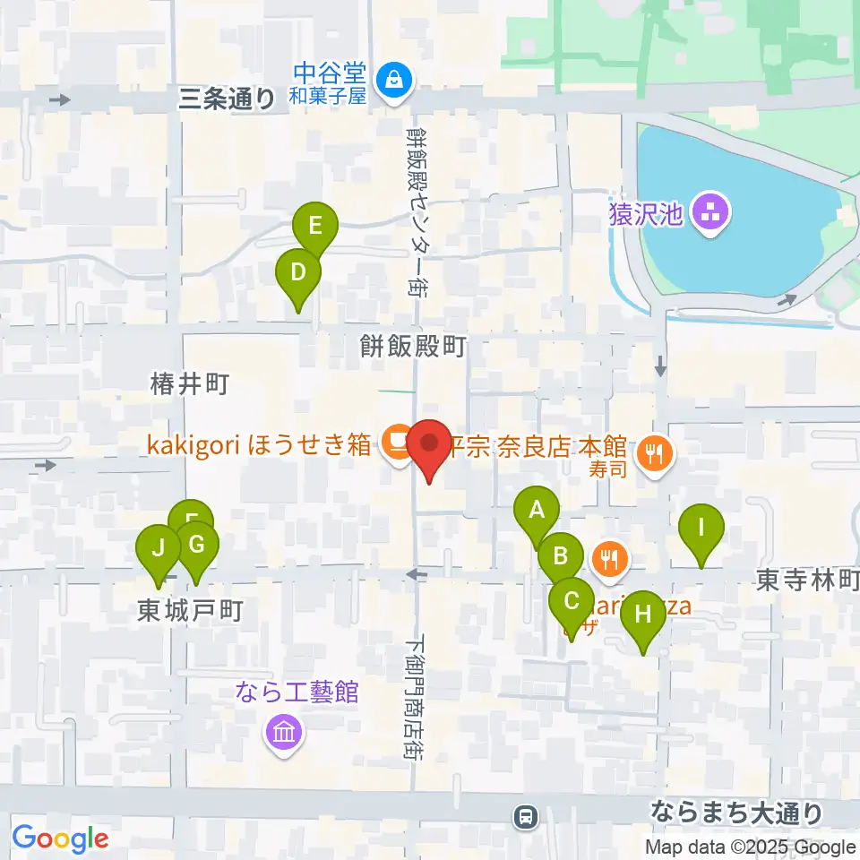 ならどっとFM周辺の駐車場・コインパーキング一覧地図