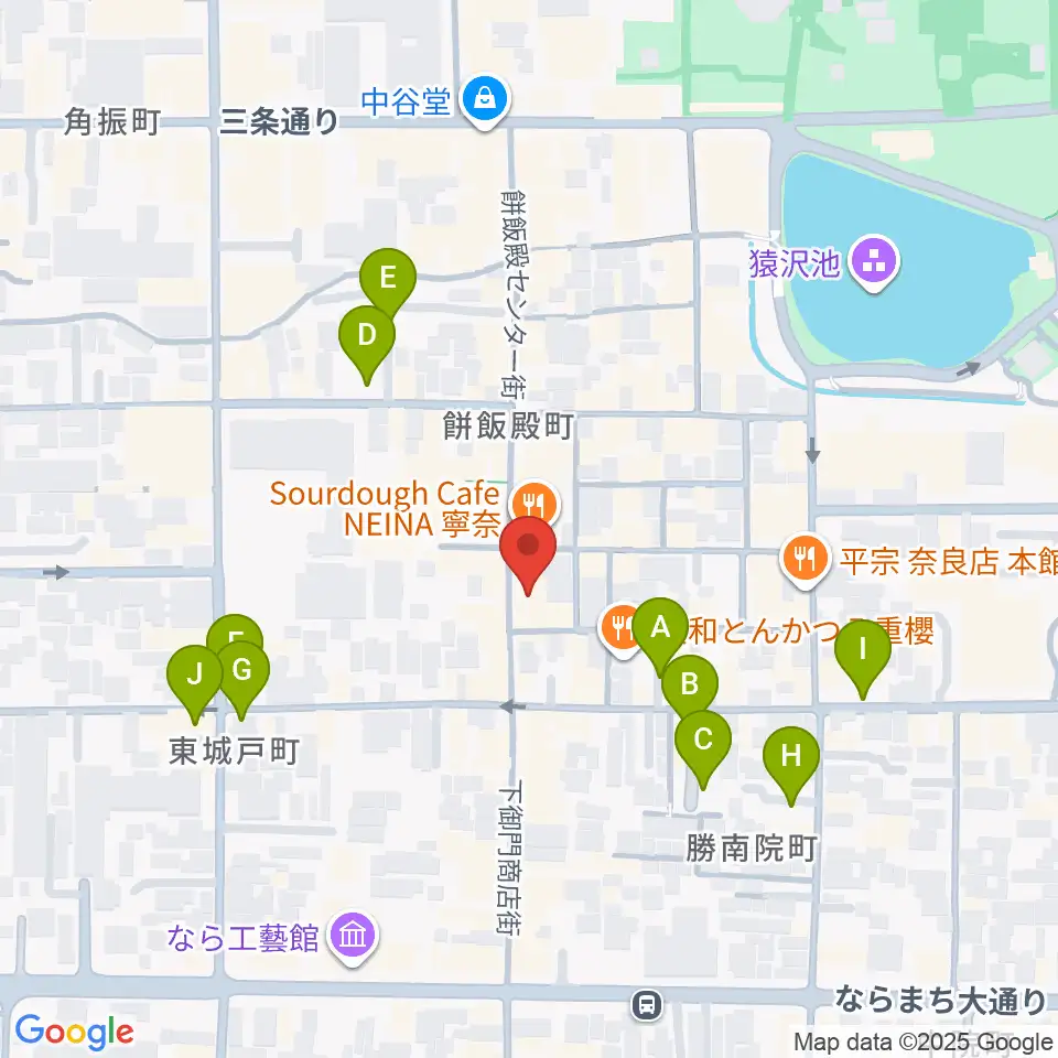 ならどっとFM周辺の駐車場・コインパーキング一覧地図