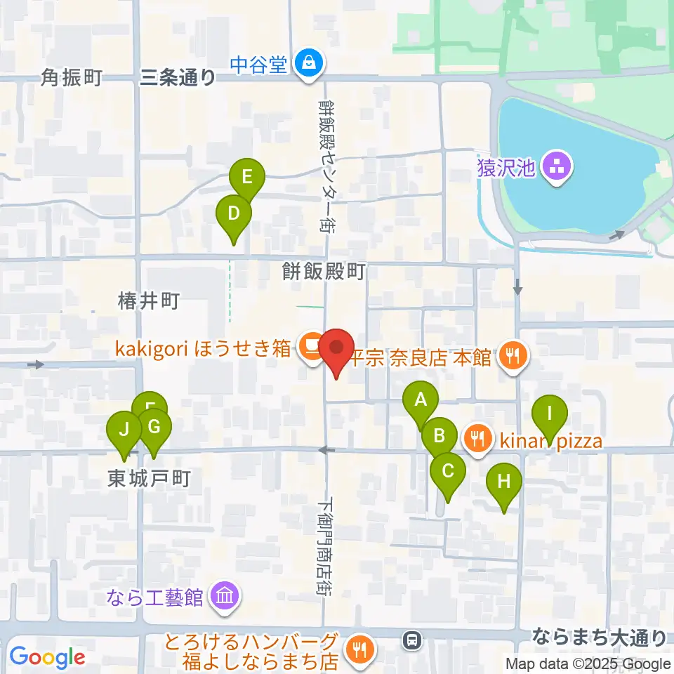 ならどっとFM周辺の駐車場・コインパーキング一覧地図