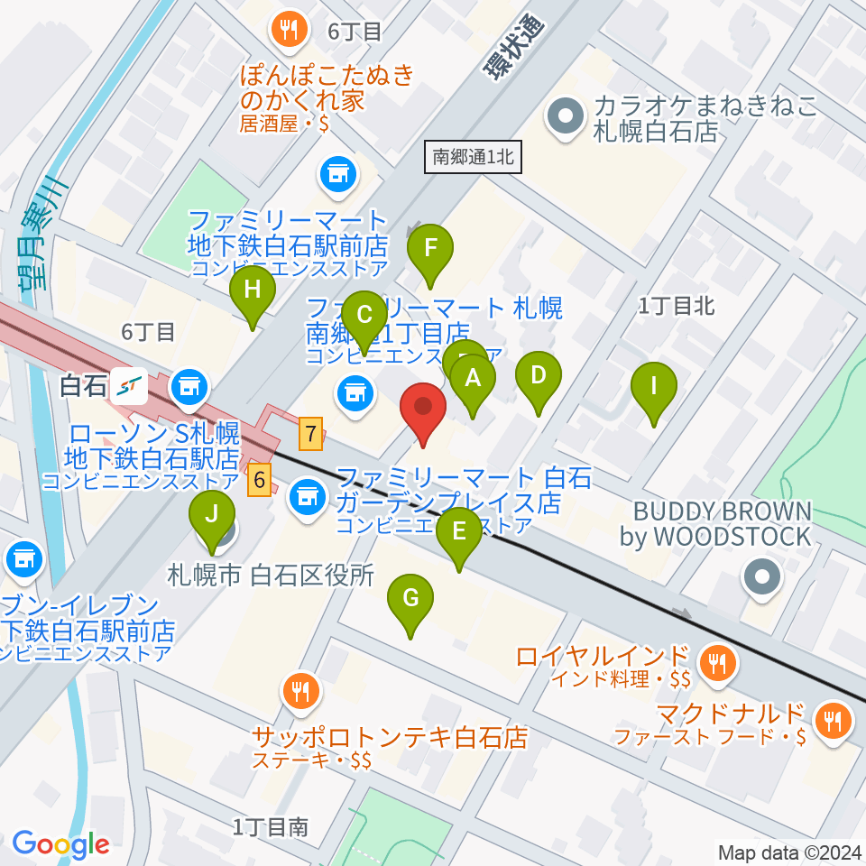 札幌Mellow周辺の駐車場・コインパーキング一覧地図