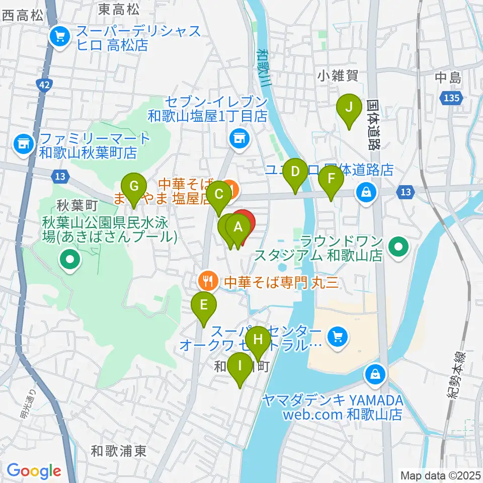 バナナエフエム周辺の駐車場・コインパーキング一覧地図