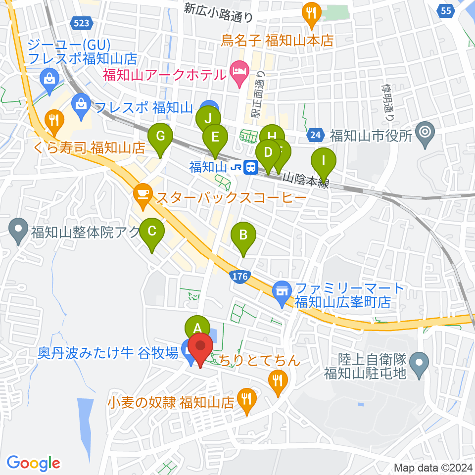 FM丹波周辺の駐車場・コインパーキング一覧地図