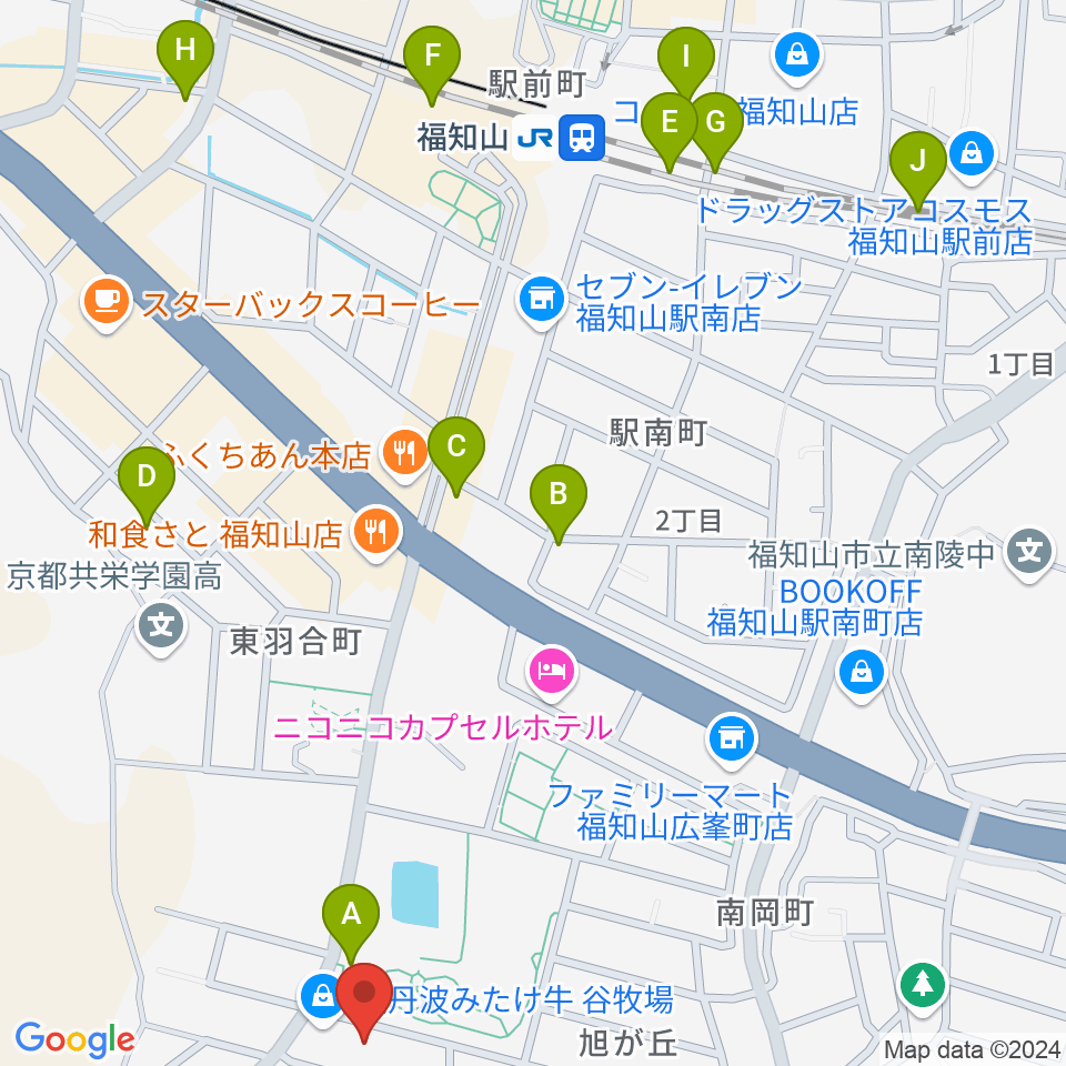 FM丹波周辺の駐車場・コインパーキング一覧地図