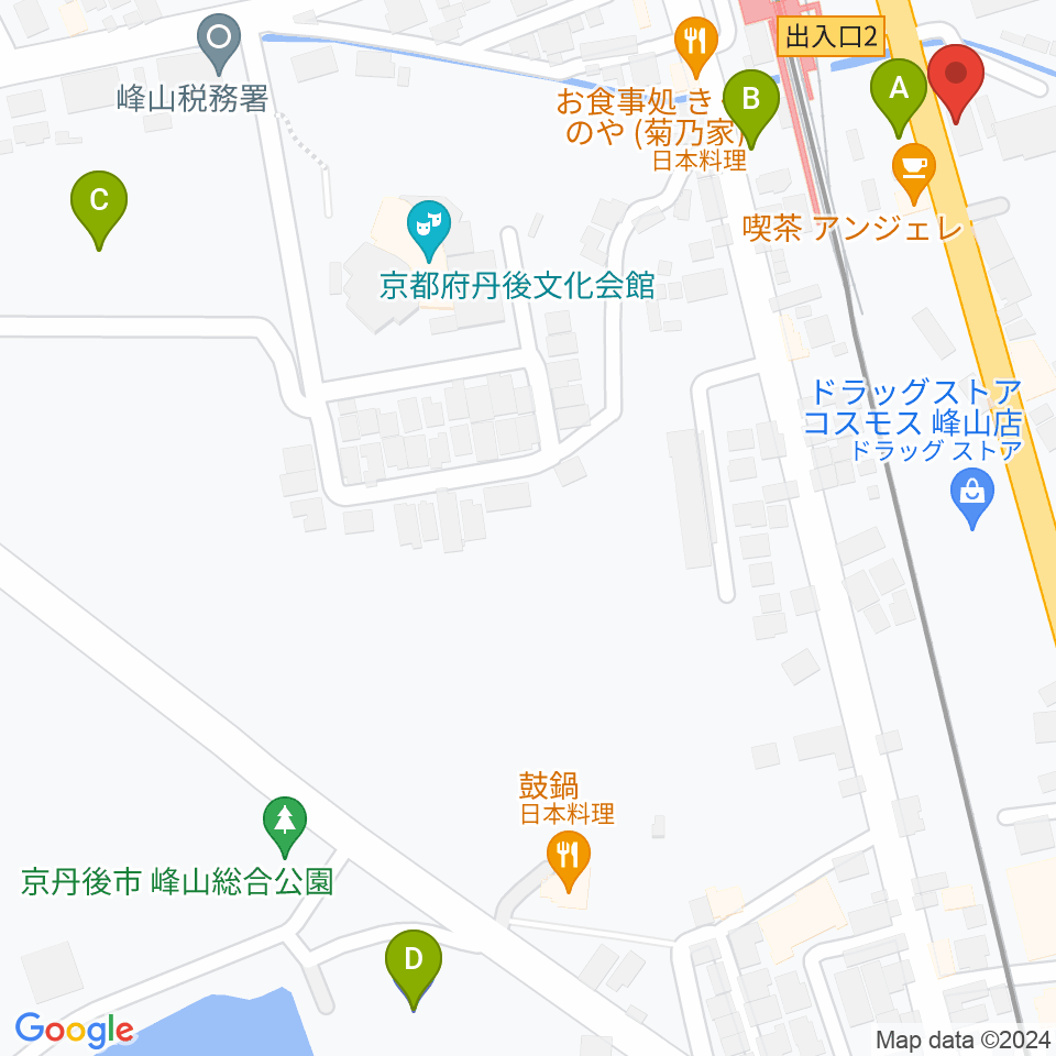 FMたんご周辺の駐車場・コインパーキング一覧地図