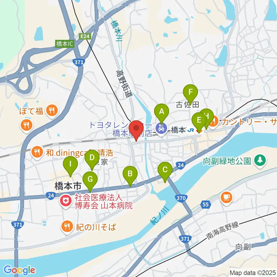 FMはしもと周辺の駐車場・コインパーキング一覧地図