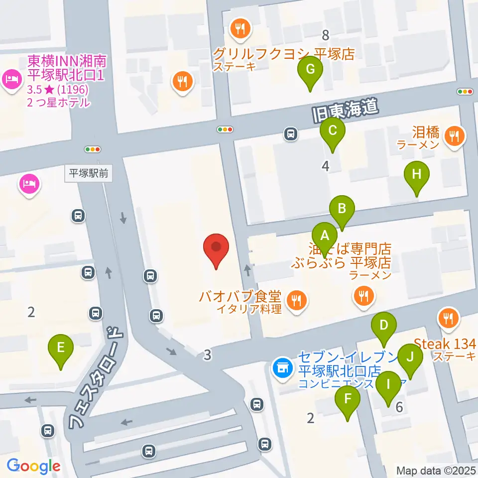 FM湘南ナパサ周辺の駐車場・コインパーキング一覧地図