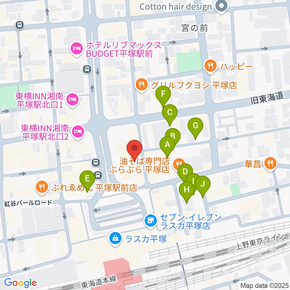 FM湘南ナパサ周辺の駐車場・コインパーキング一覧地図