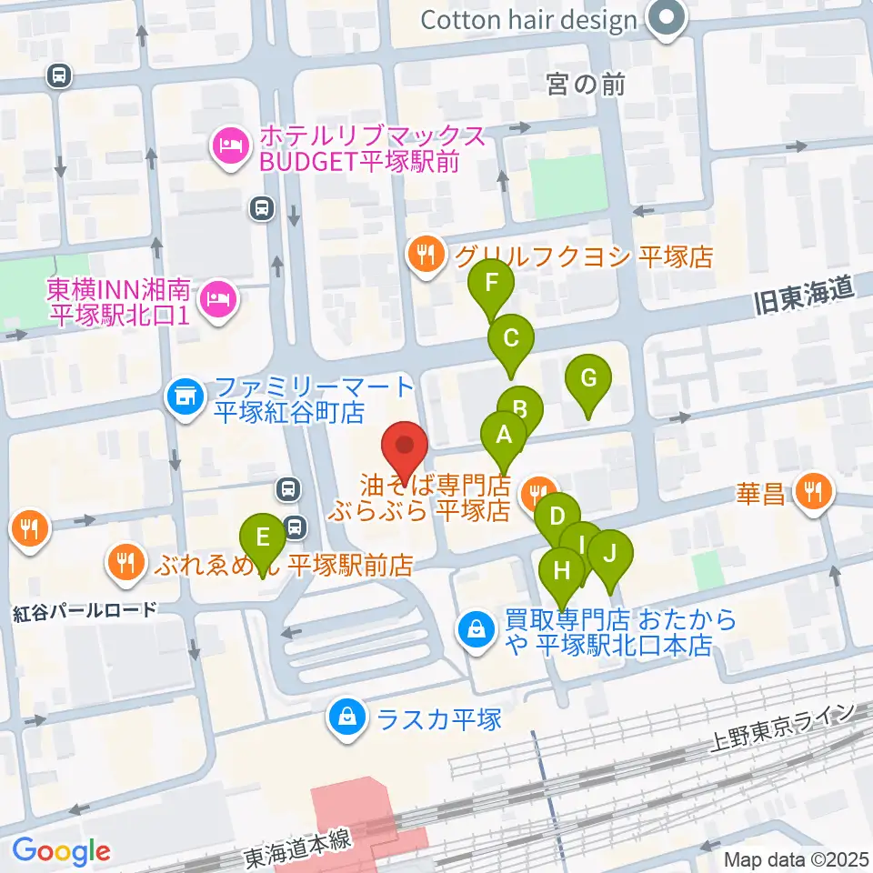 FM湘南ナパサ周辺の駐車場・コインパーキング一覧地図