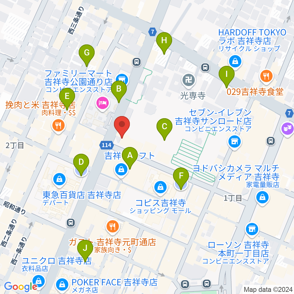 むさしのFM周辺の駐車場・コインパーキング一覧地図