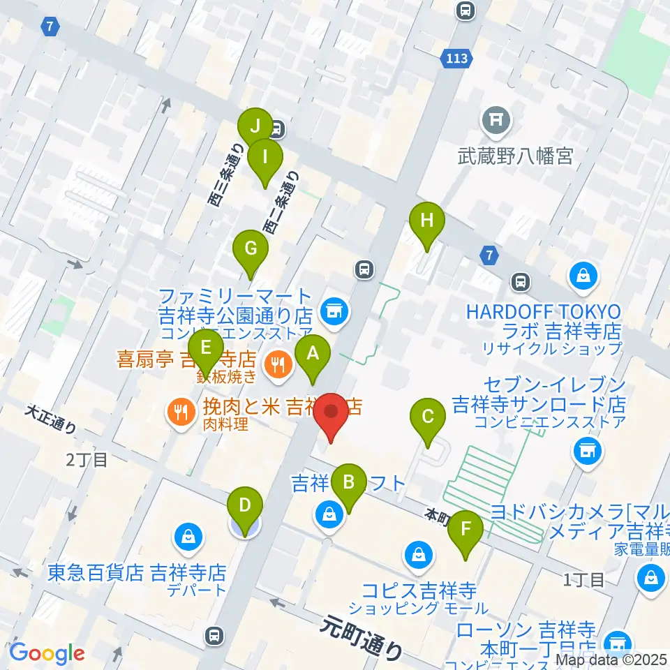 むさしのFM周辺の駐車場・コインパーキング一覧地図