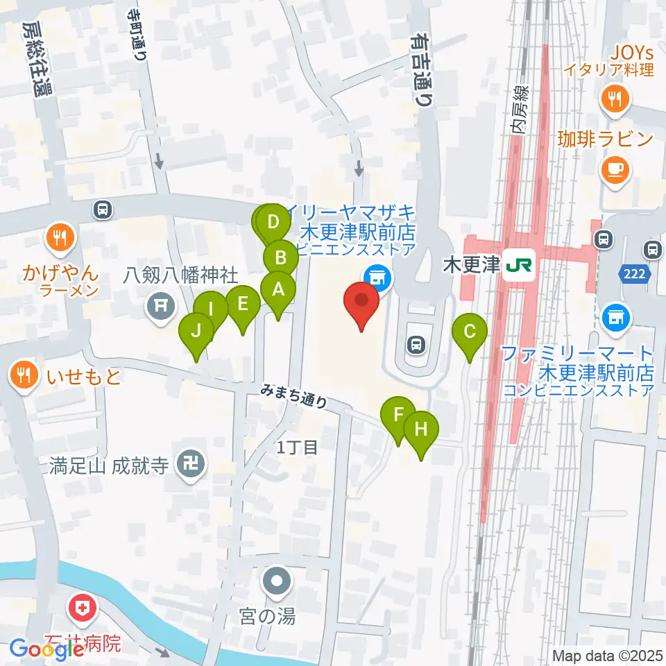 かずさエフエム周辺の駐車場・コインパーキング一覧地図