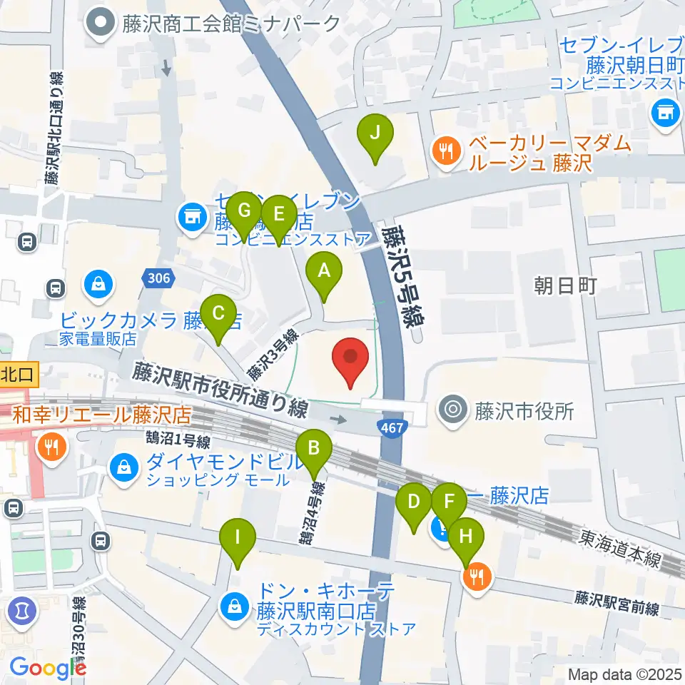 レディオ湘南周辺の駐車場・コインパーキング一覧地図