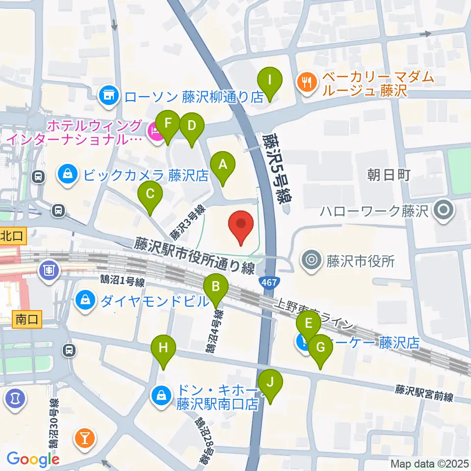 レディオ湘南周辺の駐車場・コインパーキング一覧地図