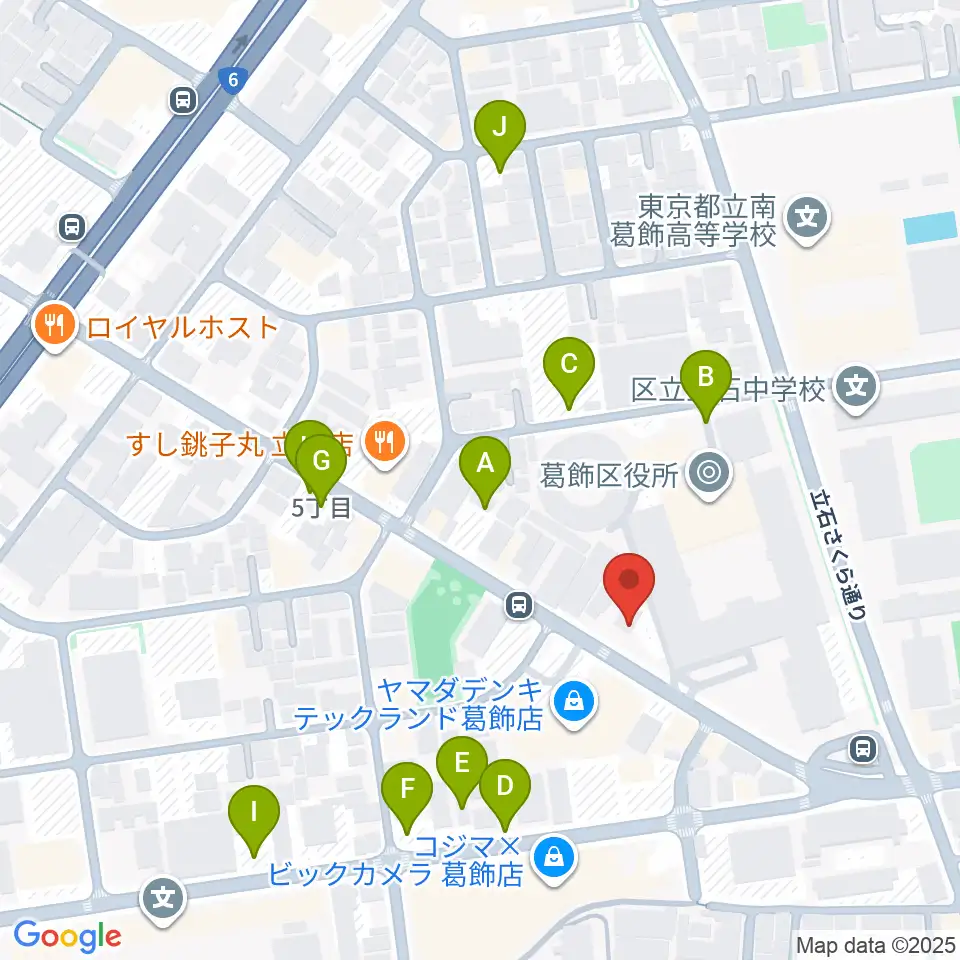かつしかFM周辺の駐車場・コインパーキング一覧地図