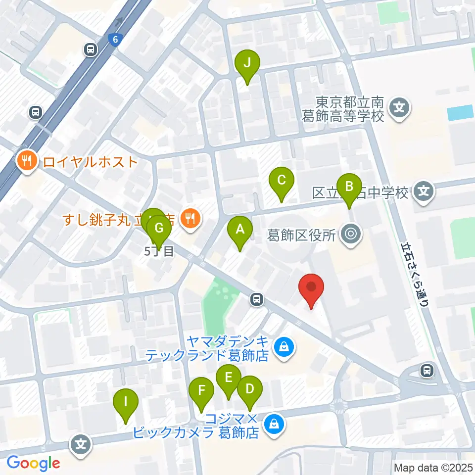 かつしかFM周辺の駐車場・コインパーキング一覧地図