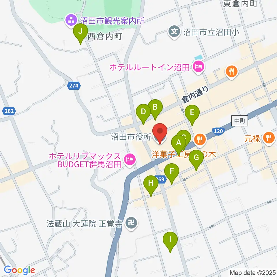FM OZE周辺の駐車場・コインパーキング一覧地図