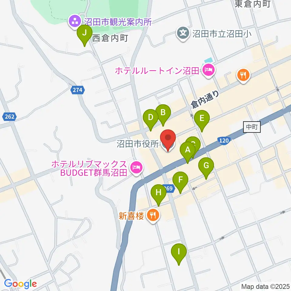FM OZE周辺の駐車場・コインパーキング一覧地図
